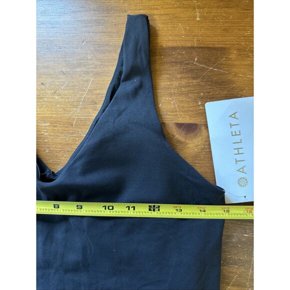 Athleta NWT Women's Transcend Dress Medium Black Athleisure Sporty Simple - Picture 11 of 11